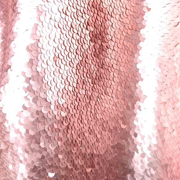 Pink gold two tone flip up reversible sequins caftan tunic cover up - Picture 4 of 6